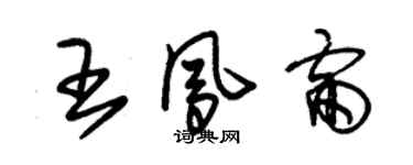 朱錫榮王鳳雷草書個性簽名怎么寫