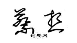 朱錫榮蔡想草書個性簽名怎么寫