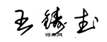 朱錫榮王鑄武草書個性簽名怎么寫