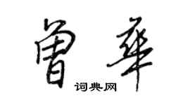 王正良曾華行書個性簽名怎么寫