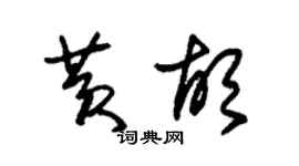朱錫榮黃胡草書個性簽名怎么寫