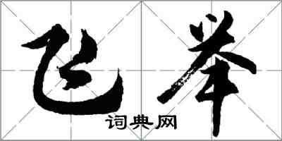 胡問遂飛舉行書怎么寫