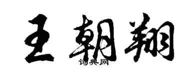 胡問遂王朝翔行書個性簽名怎么寫