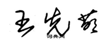朱錫榮王先萌草書個性簽名怎么寫