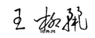 駱恆光王柳麗草書個性簽名怎么寫