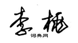 朱錫榮李桃草書個性簽名怎么寫