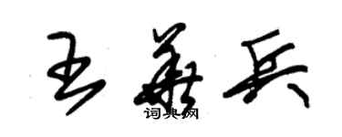 朱錫榮王華兵草書個性簽名怎么寫