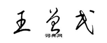 梁錦英王曾民草書個性簽名怎么寫