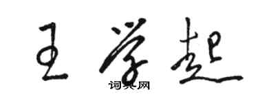 駱恆光王學起草書個性簽名怎么寫