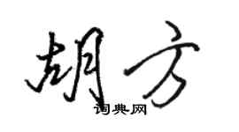 駱恆光胡方行書個性簽名怎么寫