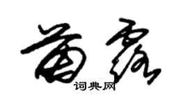 朱錫榮苗露草書個性簽名怎么寫