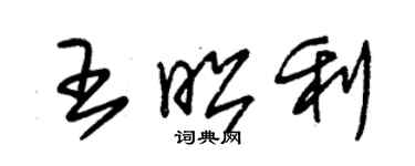 朱錫榮王昭利草書個性簽名怎么寫