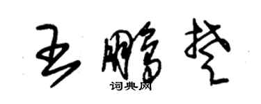 朱錫榮王鵬楚草書個性簽名怎么寫