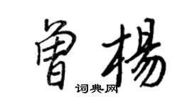 王正良曾楊行書個性簽名怎么寫