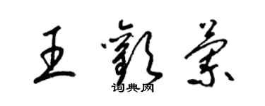 梁錦英王歡蘭草書個性簽名怎么寫