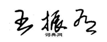 朱錫榮王振有草書個性簽名怎么寫