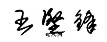 朱錫榮王堅鋒草書個性簽名怎么寫