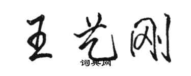 駱恆光王藝剛行書個性簽名怎么寫