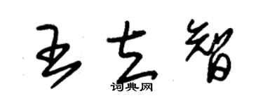 朱錫榮王立智草書個性簽名怎么寫