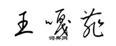 梁錦英王嘎菲草書個性簽名怎么寫