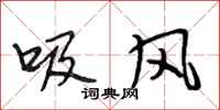 段相林吸風行書怎么寫