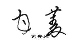 駱恆光甘菱草書個性簽名怎么寫