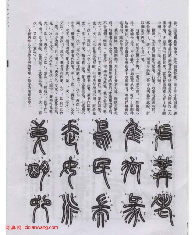 王福庵篆書《說文部目》