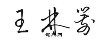 駱恆光王林箭草書個性簽名怎么寫