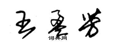 朱錫榮王盈芳草書個性簽名怎么寫