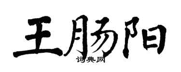 翁闓運王腸陽楷書個性簽名怎么寫