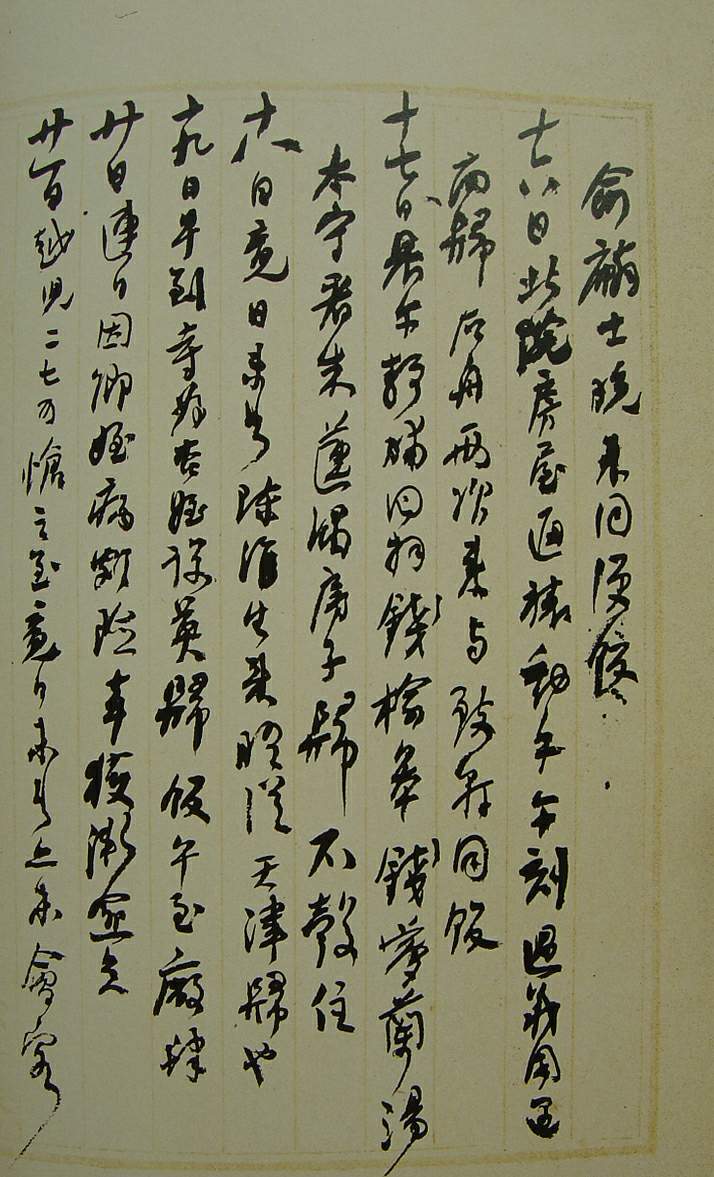 何紹基草書《種竹日記》