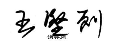 朱錫榮王堅列草書個性簽名怎么寫