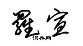 朱錫榮羅宣草書個性簽名怎么寫