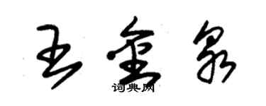 朱錫榮王金泉草書個性簽名怎么寫