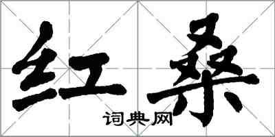 翁闓運紅桑楷書怎么寫