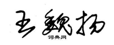 朱錫榮王魏揚草書個性簽名怎么寫