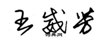 朱錫榮王威芳草書個性簽名怎么寫