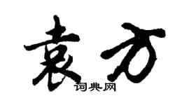 胡問遂袁方行書個性簽名怎么寫