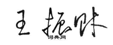 駱恆光王振財草書個性簽名怎么寫