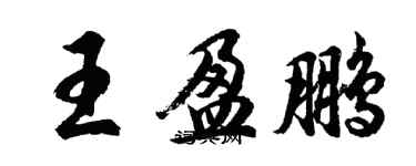 胡問遂王盈鵬行書個性簽名怎么寫