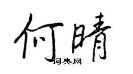 王正良何晴行書個性簽名怎么寫