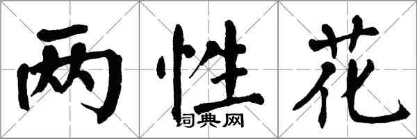 翁闓運兩性花楷書怎么寫