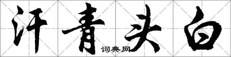 胡問遂汗青頭白行書怎么寫