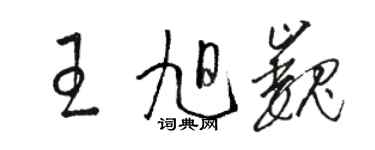 駱恆光王旭巍草書個性簽名怎么寫