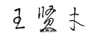 駱恆光王賢才草書個性簽名怎么寫