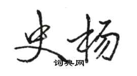 駱恆光史楊行書個性簽名怎么寫