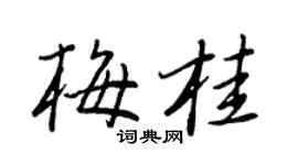 王正良梅桂行書個性簽名怎么寫