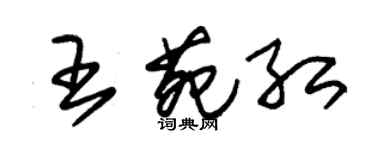 朱錫榮王苑紅草書個性簽名怎么寫