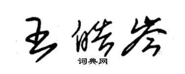 朱錫榮王皓岑草書個性簽名怎么寫