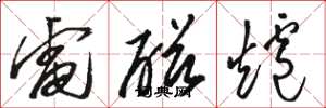 駱恆光電磁爐草書怎么寫